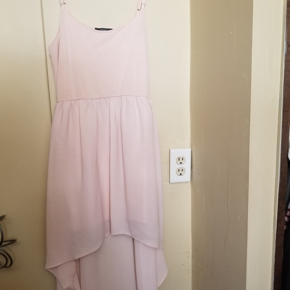 Light Pink High Low Dress